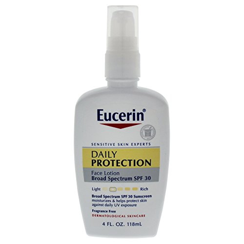 Eucerin Daily Protection Moisturizing Face Lotion, SPF 30 4 fl oz (118 ml) (Pack of 2)