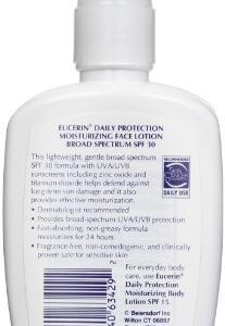 Eucerin Daily Protection Moisturizing Face Lotion, SPF 30 4 fl oz (118 ml) (Pack of 2)