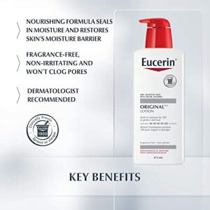 Eucerin Dry Skin Therapy Original Moisturizing Lotion, 16 Fluid Ounces