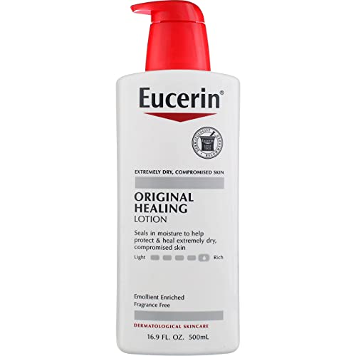 Eucerin Lotion Original Healing 16.9 Ounce Pump (500ml) (3 Pack)