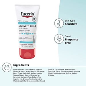 Eucerin Advanced Repair Hand Creme, 2.7 Ounce