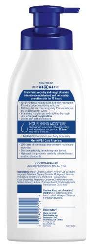 NIVEA Intense Healing Body Lotion, 72 Hour Moisture for Dry to Very Dry Skin, Body Lotion for Dry Skin, 16.9 Fl Oz Pump Bottle