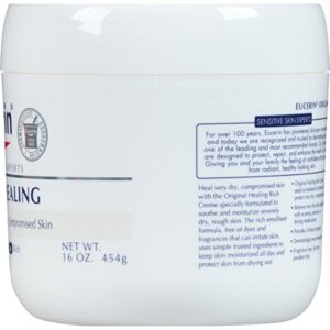 Eucerin Original Healing Cream - Fragrance Free, Rich Lotion for Extremely Dry Skin - 16 oz. Jar