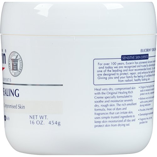 Eucerin Original Healing Cream - Fragrance Free, Rich Lotion for Extremely Dry Skin - 16 oz. Jar