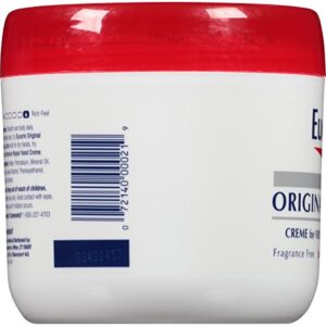 Eucerin Original Healing Cream - Fragrance Free, Rich Lotion for Extremely Dry Skin - 16 oz. Jar