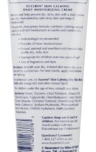 Eucerin Skin Calming Cream - Full Body Lotion for Dry, Itchy Skin, Natural Oatmeal Enriched - 8 oz. Tube