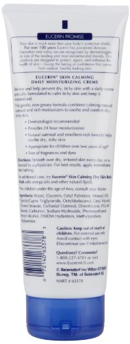 Eucerin Skin Calming Cream - Full Body Lotion for Dry, Itchy Skin, Natural Oatmeal Enriched - 8 oz. Tube