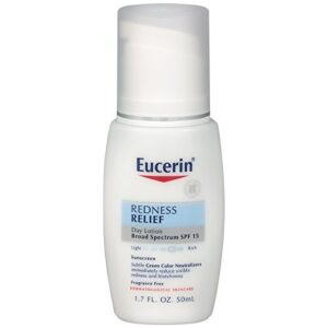 Eucerin Redness Relief Day Lotion - Broad Spectrum SPF 15 - Neutralizes Redness and Protects Skin - 1.7 fl. oz. Pump Bottle