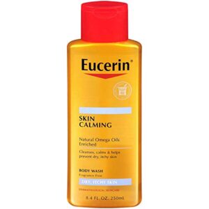 eucerin skin calming dry itchy skin body wash 8.40 oz (pack of 2)