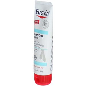 Eucerin Advanced Repair Light Feel Foot Creme, 3 oz ( Pack of 4)