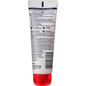 Eucerin Advanced Repair Light Feel Foot Creme, 3 oz ( Pack of 4)