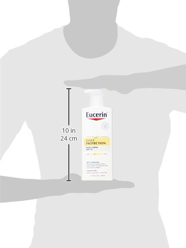 Eucerin Daily Hydration Lotion with SPF 15 - Broad Spectrum Body Lotion for Dry Skin - 16.9 fl. Oz. Pump Bottle