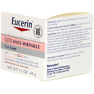 Eucerin Q10 Anti-Wrinkle Sensitive Skin Creme 1.7 oz (48 g)