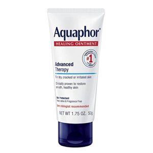 eucerin aquaphor healing ointment dry, cracked and irritated skin protectant, 1.75 oz tube, 2 pack