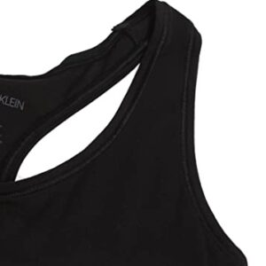 Calvin Klein Women's Polyester & Elastane Non-Wired and Non-paded Bralette Bra (29639810003_Black_Medium)