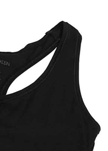 Calvin Klein Women's Polyester & Elastane Non-Wired and Non-paded Bralette Bra (29639810003_Black_Medium)