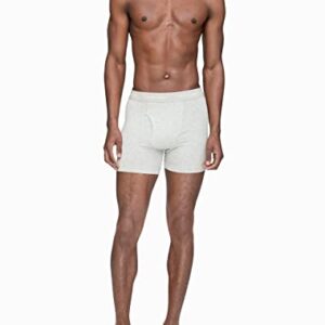 Calvin Klein Men's Cotton Stretch 7-Pack Boxer Brief, 3 Black, 2 Grey Heather, 2 White, M