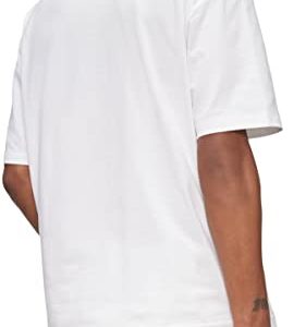 Calvin Klein Men's Relaxed Fit Monogram Logo Crewneck T-Shirt, Brilliant White, Medium