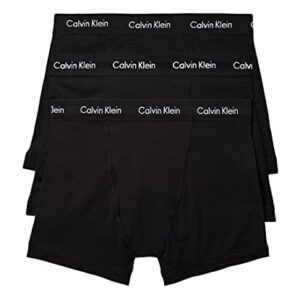 Calvin Klein Men's Cotton Classics 3-Pack Boxer Brief, 3 Black, 2XL