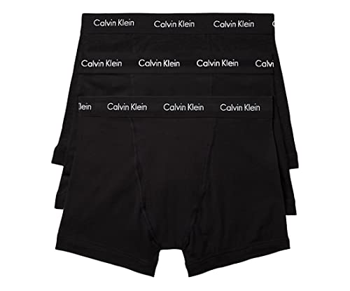 Calvin Klein Men's Cotton Classics 3-Pack Boxer Brief, 3 Black, 2XL