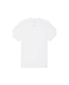 calvin klein mens 100% cotton t-shirt packs 5 white – short sleeve crewneck s