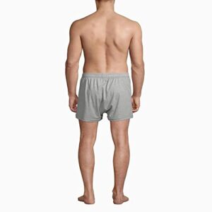 Calvin Klein Men's Cotton Classics 3-Pack Knit Boxer, Black, Grey Heather, White, M