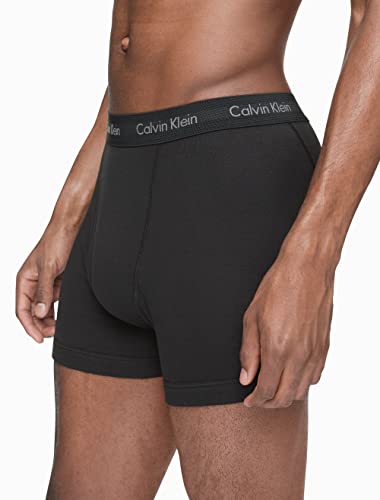 Calvin Klein Men's Cotton Classics 7-Pack Boxer Brief, 7 Black, M