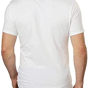 Calvin Klein Cotton Stretch V-Neck, Classic Fit T-Shirt, Men's (3-pack) (White or Black) (White, Large)