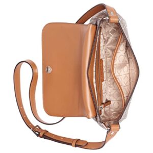 Calvin Klein Charlie Flap Crossbody, Almond/Taupe/Caramel