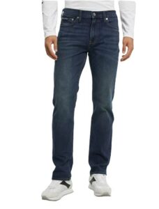 calvin klein men’s straight high stretch jeans, avedon dark, 36×34