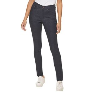calvin klein jeans ladies’ high rise jeans – dark blue 10