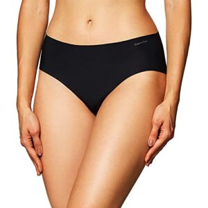 calvin klein women’s invisibles hipster multipack panty, black, small