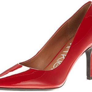 Calvin Klein Women's Gayle Pump, Crimson Red, 8