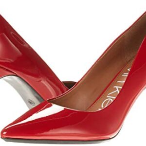 Calvin Klein Women's Gayle Pump, Crimson Red, 8