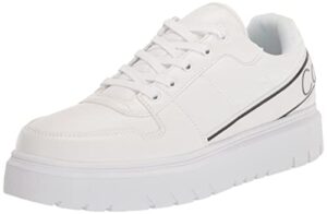calvin klein women’s danyel sneaker, white, 11
