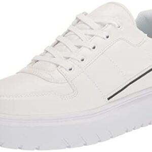 Calvin Klein Women's Danyel Sneaker, White, 11