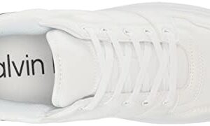 Calvin Klein Women's Danyel Sneaker, White, 11