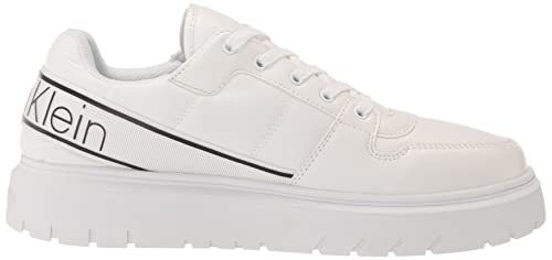 Calvin Klein Women's Danyel Sneaker, White, 11