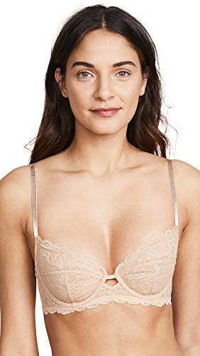 Calvin Klein Women's Seductive Comfort Unlined Lace Bra, Bare, 36B