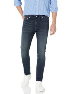 calvin klein men’s skinny fit jeans, boston blue bla, 34w x 32l