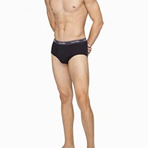 Calvin Klein Men's Cotton Classics Multipack Briefs, Black Bodies W/LAQUER, RIVERBED Heather, RIVERBED, Phantom, Chino Blue, Heather Grey, S