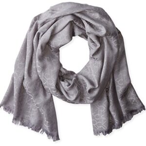 Calvin Klein Women's Pashmina Scarf, grey heather, One Size