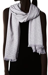 Calvin Klein Women's Pashmina Scarf, grey heather, One Size