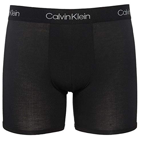 Calvin Klein Men's 3-Pack Cotton Modal Boxer Briefs - Black/Grey/Black - Medium