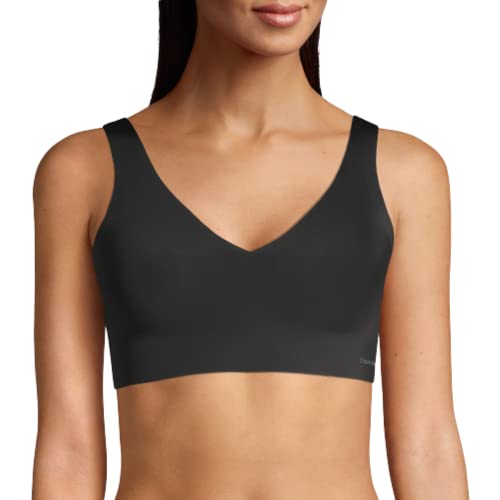 Calvin Klein Women's Invisibles Lift Plunge Bralette, Black, M