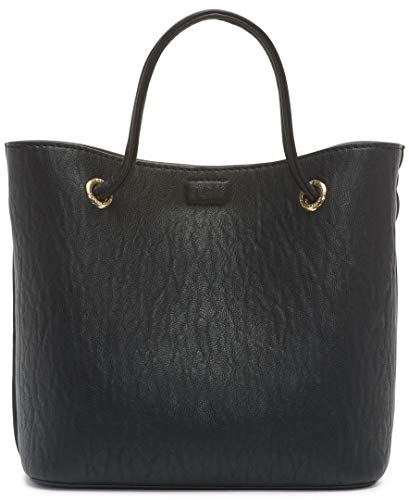 Calvin Klein Gabrianna Bubble Lamb Mini Tote Crossbody, Black/Gold