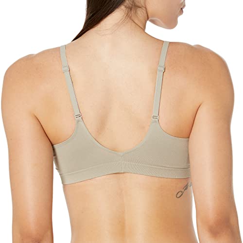 Calvin Klein Women's Bonded Flex Lightly Lined Bralette, Winter Linen, Medium