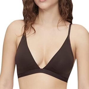 Calvin Klein Women's Form to Body Lightly Lined Triangle Bralette, Woodland, Large