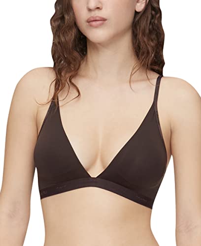 Calvin Klein Women's Form to Body Lightly Lined Triangle Bralette, Woodland, Large