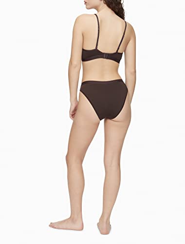 Calvin Klein Women's Form to Body Lightly Lined Triangle Bralette, Woodland, Large